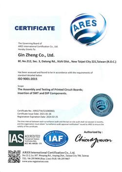 ISO 9001 Certificate